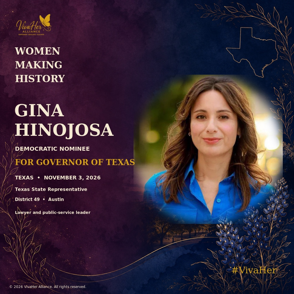 VivaHer Women Making History card for Gina Hinojosa